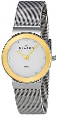 Skagen Women's 358SGSC Steel Collection Crystal Accented Mesh Stainless Steel Mirror Dial Watch Skagen Women's 358SGSC Steel Collection Crystal Accented Mesh Stainless Steel Mirror Dial Watch