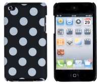 ABZ Polka Dot Embossed Hard Case for Apple iPod Touch 4, 4G -Black ABZ Polka Dot Embossed Hard Case for Apple iPod Touch 4, 4G -Black