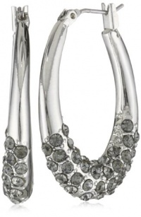Kenneth Cole New York Urban Stone Pave Oval Hoop Earrings Kenneth Cole New York Urban Stone Pave Oval Hoop Earrings