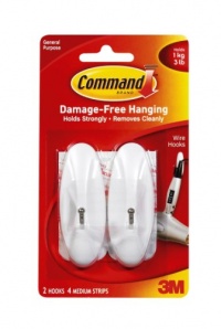 Command Medium Wire Hooks, 2-Hook Command Medium Wire Hooks, 2-Hook