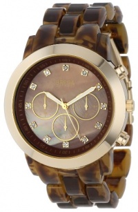 Breda Women's 2307-Tort/Gold Brooke Oversized Bezel Mother-Of-Pearl Dial Rhinestone Hour Markers Plastic Band Watch Breda Women's 2307-Tort/Gold Brooke Oversized Bezel Mother-Of-Pearl Dial Rhinestone Hour Markers Plastic Band Watch