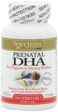 Spectrum Essentials Prenatal DHA Softgels, 60 Count Bottle