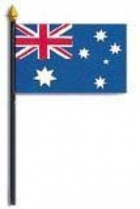 Australia Flag 4 X 6 Inch Made in USA By Annin Australia Flag 4 X 6 Inch Made in USA By Annin