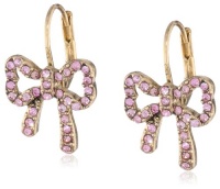 Betsey Johnson Enchanted Forest Crystal Bow Drop Earrings Betsey Johnson Enchanted Forest Crystal Bow Drop Earrings