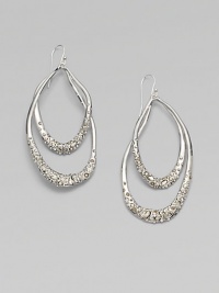 From the Miss Havisham Collection. Long open teardrops of gleaming rhodium plating sparkle with the radiance of Swarovski crystals.CrystalRhodium platingLength, about 2¾Sterling silver ear wireImported From the Miss Havisham Collection. Long open teardrops of gleaming rhodium plating sparkle with the radiance of Swarovski crystals.CrystalRhodium platingLength, about 2¾Sterling silver ear wireImported