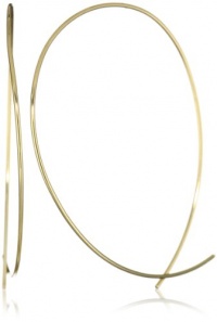 Jules Smith Girls Night Out Gold Round Wire Hoop Earrings