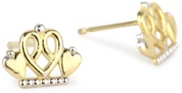Disney Princess Girl's 14k Crown Stud Earrings Disney Princess Girl's 14k Crown Stud Earrings