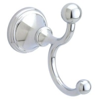 Franklin Brass 125861 Crestfield, Bath Hardware Accessory, Double Robe Hook, Polished Chrome Franklin Brass 125861 Crestfield, Bath Hardware Accessory, Double Robe Hook, Polished Chrome