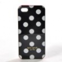 Kate Spade Le Pavillion Large Polka Dots iPhone 5 Hardshell Phone Case Cover Black Kate Spade Le Pavillion Large Polka Dots iPhone 5 Hardshell Phone Case Cover Black