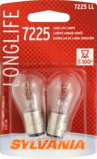 Sylvania 7225 LL Long Life Miniature Lamp, (Pack of 2) Sylvania 7225 LL Long Life Miniature Lamp, (Pack of 2)