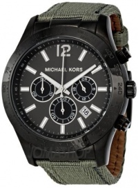 Men's Classic Canvas Strap Watch with Black Chronograph Dial Men's Classic Canvas Strap Watch with Black Chronograph Dial