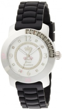 Juicy Couture Women's 1900546 BFF Black Jelly Strap Watch Juicy Couture Women's 1900546 BFF Black Jelly Strap Watch