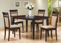 5-Piece Dining Set in Rich Cappuccino - Coaster 5-Piece Dining Set in Rich Cappuccino - Coaster
