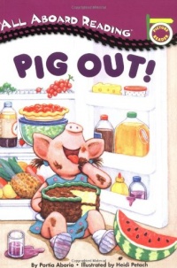 Pig Out! A Picture Reader with 24 Flash Cards (All Aboard Reading)