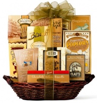 Wine.com The Golden Gourmet Gift Basket