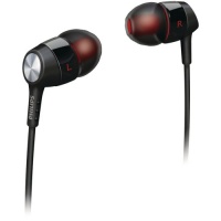 Philips SHE8000/28 In-Ear Headphone (Black/Red)