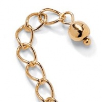 PalmBeach Jewelry 14k Gold-Plated Chain Extender 3 PalmBeach Jewelry 14k Gold-Plated Chain Extender 3