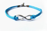 Blue Ropes Steampunk Bracelet Antique Silver Karma Bracelet,infinity Wish Bracelet Adjustable Bracelets-6 Blue Ropes Steampunk Bracelet Antique Silver Karma Bracelet,infinity Wish Bracelet Adjustable Bracelets-6