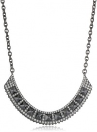 Rebecca Minkoff Flipped Jet Cubic Zirconia & Pave Bib Necklace Rebecca Minkoff Flipped Jet Cubic Zirconia & Pave Bib Necklace
