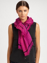 A vivid croc print and contrasting stripe with logo detail define this eye-catching wrap.Modal55 X 77Dry cleanImported A vivid croc print and contrasting stripe with logo detail define this eye-catching wrap.Modal55 X 77Dry cleanImported
