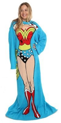 Wonder Woman Comfy Throw Blanket With Sleeves Being Wonderous Wonder Woman Comfy Throw Blanket With Sleeves Being Wonderous