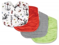 Trend Lab Dr. Seuss Cat in the Hat Bib Set, Red, Green Trend Lab Dr. Seuss Cat in the Hat Bib Set, Red, Green