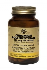 Solgar - Chromium Polynicotinate, 200 mcg 100 caps Solgar - Chromium Polynicotinate, 200 mcg 100 caps
