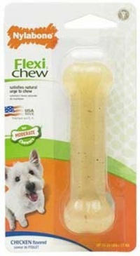 Nylabone Flexi Chew Bone, Chicken Flavor, Regular Nylabone Flexi Chew Bone, Chicken Flavor, Regular