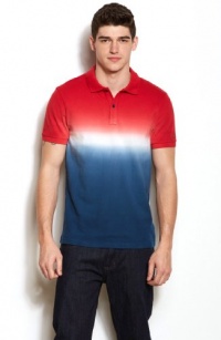 Armani Exchange Mens Dip Dye Polo Armani Exchange Mens Dip Dye Polo