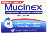 Mucinex Maximum Strength Extended-Release Bi-Layer Tablets, 42 Count Mucinex Maximum Strength Extended-Release Bi-Layer Tablets, 42 Count