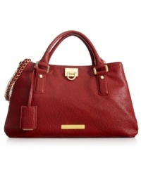 Whether you're lunching with the ladies or closing deals downtown, this perfectly posh Ivanka Trump satchel will accentuate any ensemble. Alluring golden hardware is complemented by the discrete chain-link strap, while a well-organized interior discretely stows wallet, PDA, makeup case, and more. Whether you're lunching with the ladies or closing deals downtown, this perfectly posh Ivanka Trump satchel will accentuate any ensemble. Alluring golden hardware is complemented by the discrete chain-link strap, while a well-organized interior discretely stows wallet, PDA, makeup case, and more.