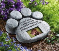 Paw Print Pet Memorial Stone By Collections Etc Paw Print Pet Memorial Stone By Collections Etc