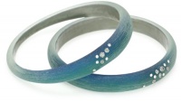 Kenneth Cole New York Modern Ombre Blue Green Ombre Resin Bangle Bracelet Set Kenneth Cole New York Modern Ombre Blue Green Ombre Resin Bangle Bracelet Set