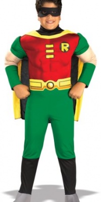 Child Teen Titan Muscle Robin Costume - Toddler Child Teen Titan Muscle Robin Costume - Toddler