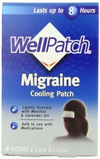 WellPatch Cooling Headache Pads, Migraine, 4 - 2 x 5 1/8-Inch Pads (Pack of 6) WellPatch Cooling Headache Pads, Migraine, 4 - 2 x 5 1/8-Inch Pads (Pack of 6)