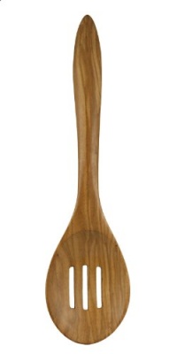Berard French Olive Wood 13-Inch Handcrafted Slotted Wood Spoon, Terra Collection Berard French Olive Wood 13-Inch Handcrafted Slotted Wood Spoon, Terra Collection