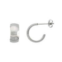 Stainless Steel Tiny Hoop Earrings, 1/2 inch diameter Stainless Steel Tiny Hoop Earrings, 1/2 inch diameter