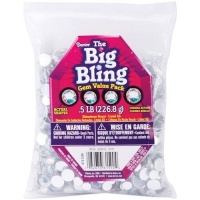 Darice Big Bling Gem Value Pack, Crystal AB Darice Big Bling Gem Value Pack, Crystal AB