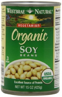 Westbrae Natural Organic Soy Beans, 15 Ounce Cans (Pack of 12) Westbrae Natural Organic Soy Beans, 15 Ounce Cans (Pack of 12)