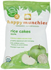 Happy Munchies Rice Cakes, Apple, 1.4 Ounce Bags (Pack of 10) Happy Munchies Rice Cakes, Apple, 1.4 Ounce Bags (Pack of 10)