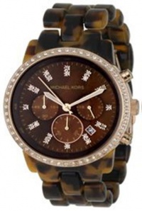 Michael Kors Women's MK5366 Showstopper Classic Chronograph Tortoise Watch