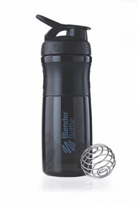 BlenderBottle SportMixer, Black/Black, 28 Ounce BlenderBottle SportMixer, Black/Black, 28 Ounce