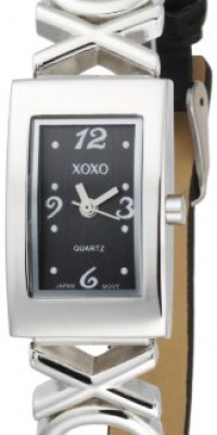 XOXO Women's XO3041 Black Dial Black Strap Watch