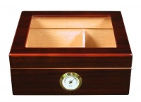Quality Importers Desktop Humidor, Capri-Glasstop Quality Importers Desktop Humidor, Capri-Glasstop