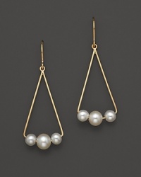 Gleaming freshwater pearls add luster to 14K. yellow gold. Gleaming freshwater pearls add luster to 14K. yellow gold.