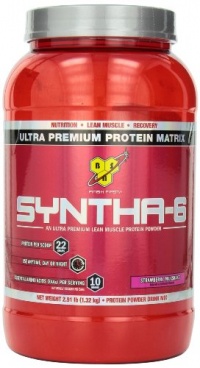 BSN Syntha-6 Protein Powder, Strawberry Milkshake, 2.91 Pound BSN Syntha-6 Protein Powder, Strawberry Milkshake, 2.91 Pound