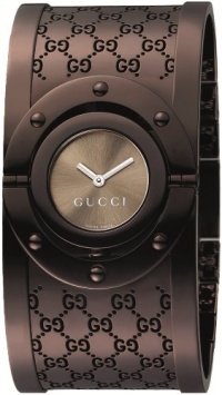 Gucci Women's YA112432 Twirl Medium Brown PVD Bangle Watch Gucci Women's YA112432 Twirl Medium Brown PVD Bangle Watch