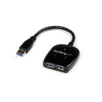 StarTech.com ST2300CUSB3 SuperSpeed Compact 2 Port USB 3.0 Hub - Black StarTech.com ST2300CUSB3 SuperSpeed Compact 2 Port USB 3.0 Hub - Black