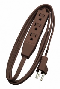 Woods 0608 8-Feet Cube Extension Cord with Power Tap, Brown Woods 0608 8-Feet Cube Extension Cord with Power Tap, Brown