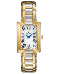 Double down on sophistication with this two-tone dress watch from Bulova. Double down on sophistication with this two-tone dress watch from Bulova.